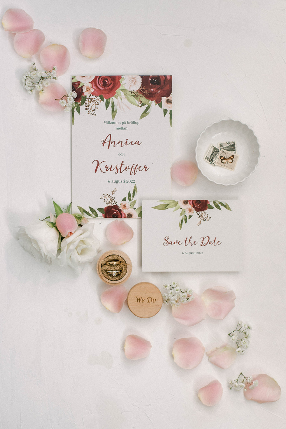 inbjudningskort bröllop