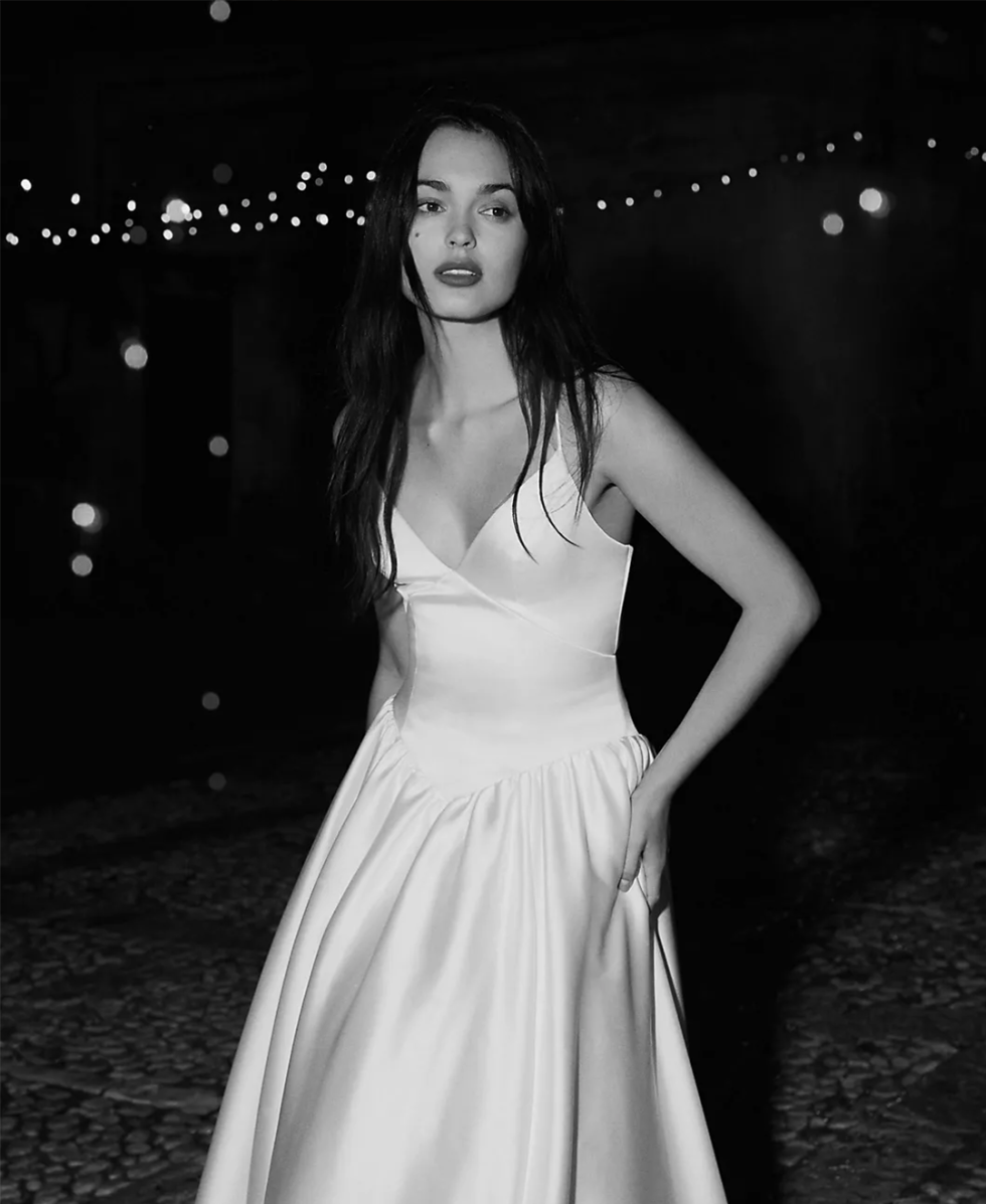 En snygg vit klänning