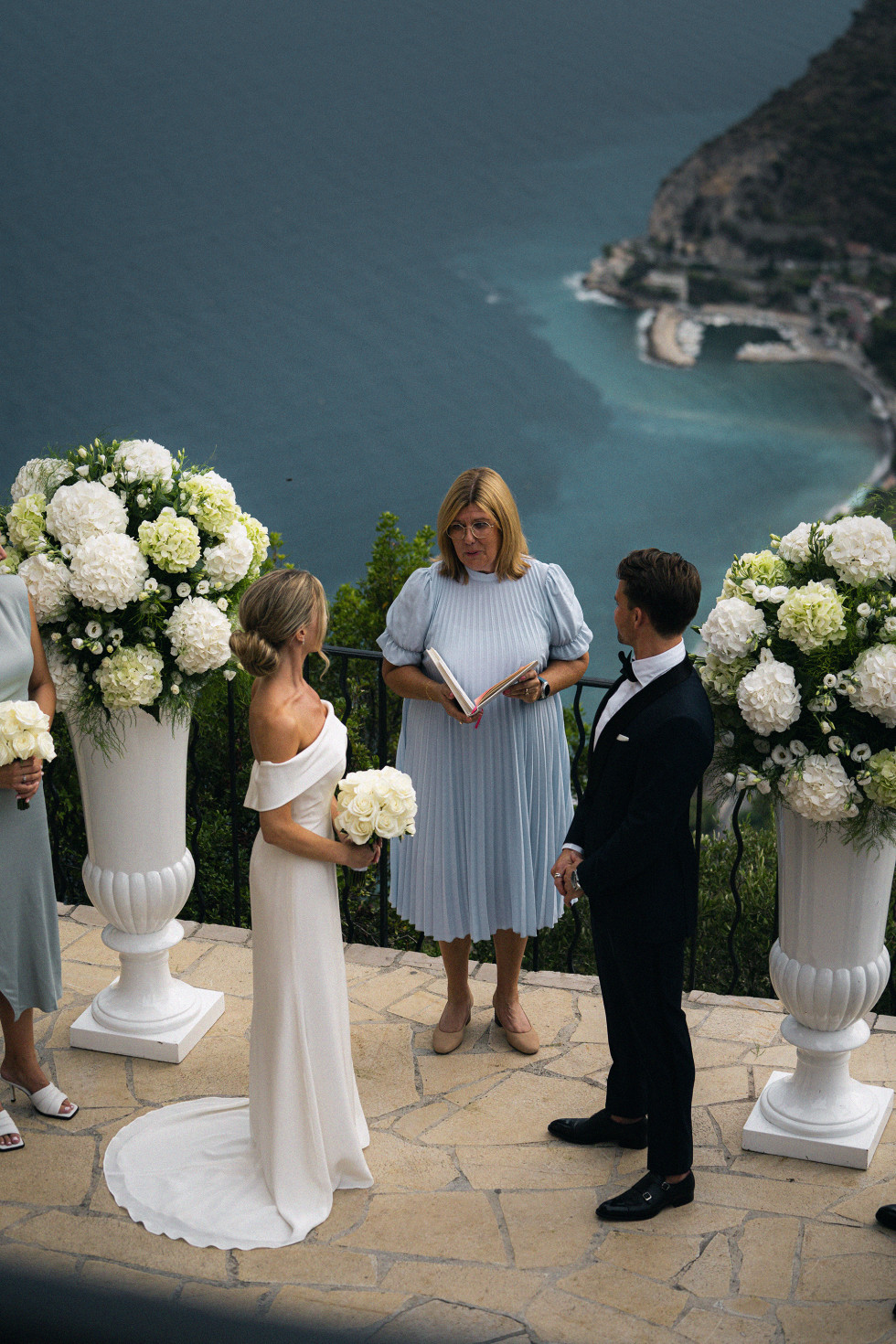 ett intimt bröllop i Cannes