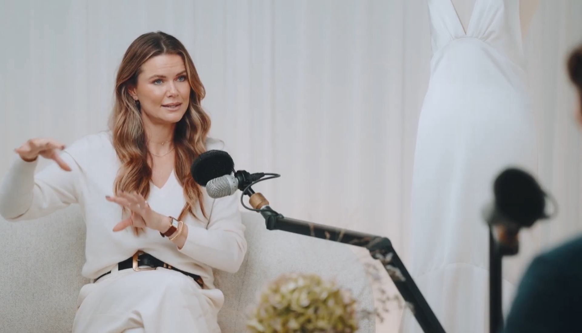 Valerie Aflalo, designer och entreprenör, i Bröllopsguidens podcaststudio