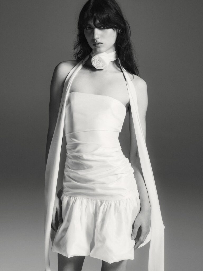 Kjol och topp för bröllop från ROTATE Birger Christensen. Mixa och matcha din bröllopsoutfit med delar från Says I Do-kollektionen.