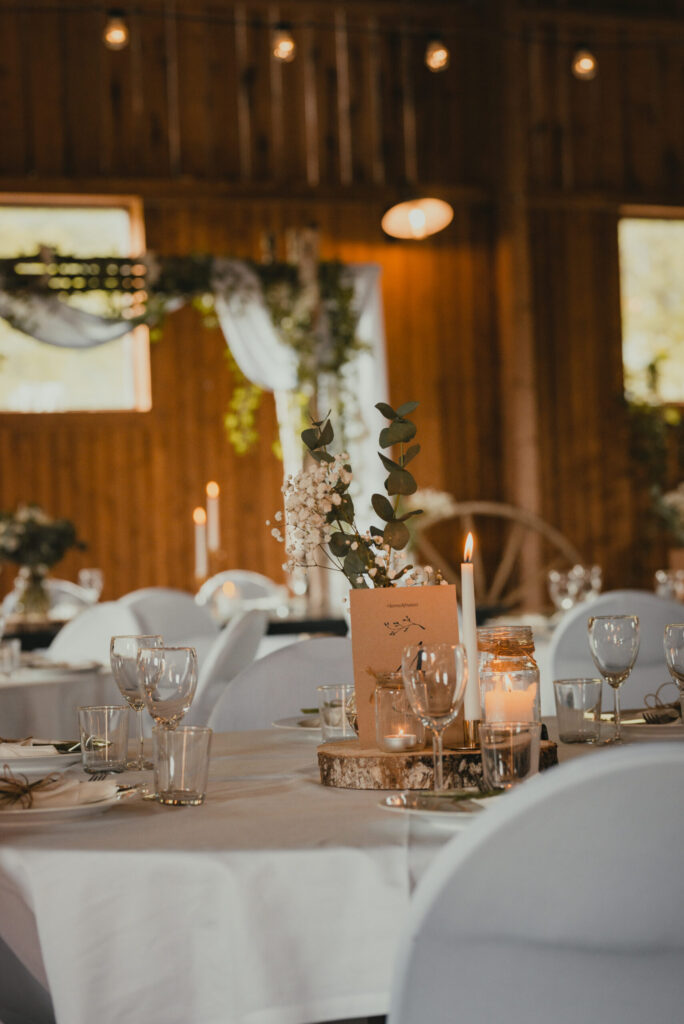 fin dukning på Bårarps Loge