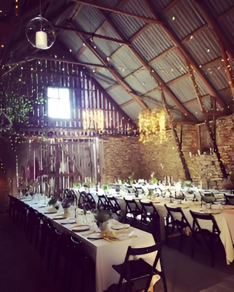 Dukning för bröllop på Södviks Gästis